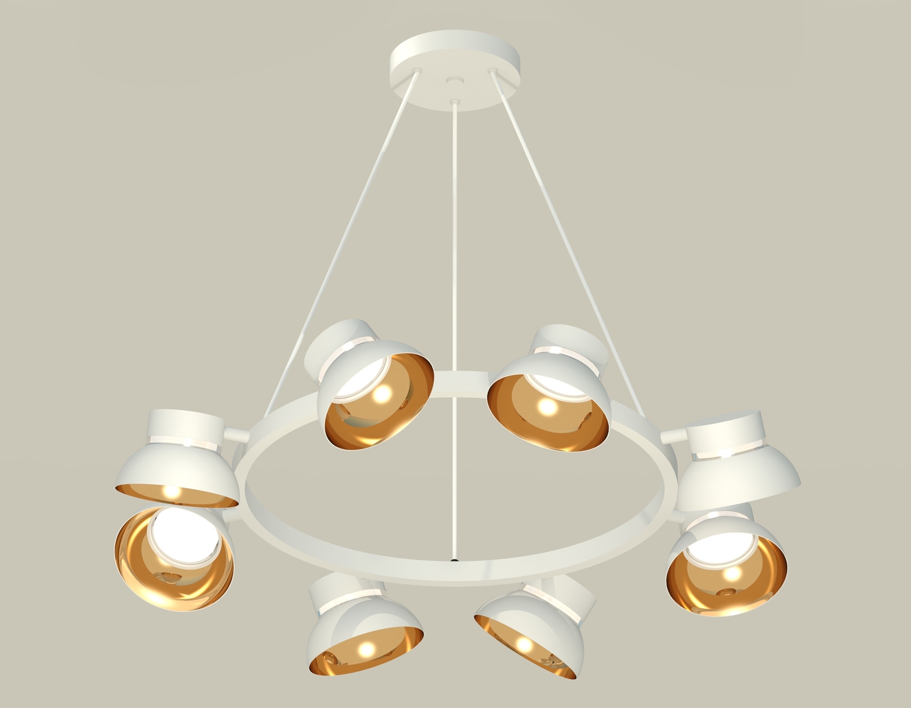 Светильник Ambrella light XB9195101/8 SWH/PYG/CL белый песок/золото желтое полированное/прозрачный GX53 (C9195, N8144)