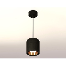 Светильник Ambrella Light XP7723001 SBK/PYG черный песок/золото желтое полированное MR16 GU5.3 (A2311, C7723, N7034)