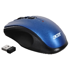Мышь беспроводная Acer OMR031 черный/синий, 1600 dpi, радиоканал, USB, кнопки - 4
