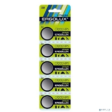 Батарейка литиевая Ergolux CR2032 BL-5 (CR2032-BP5, 3V) (5 шт. в уп-ке)