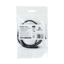 Кабель USB2.0 Cablexpert (RU) AM/Type-C CCP-USB2-AMCM-1M-RU-B, 3A, 36Вт, QC3.0, медь, двойной экран, 1м, черный, пакет