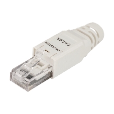 Коннектор Lanmaster LAN-TMP-U6A-WH полев.RJ45 кат.6A UTP бел. (упак.:1шт)