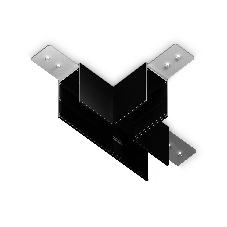 GL1036 BK черный коннектор T-образный для накладного шинопровода Magnetic 220V 105*75*52
