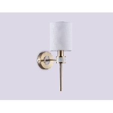 Настенный светильник Ambrella light LH72375 DBS/WH темная латунь/белый E14 max 40W 190*120*370