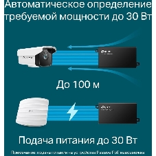Инжектор PoE Gigabit PoE Injector, 802.3af/at compliant