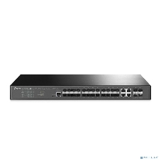 Коммутатор TP-Link JetStream 24-портовый управляемый SFP уровня 2+, 20 гигабитных SFP-портов и 4 гигабитных комбинированных порта SFP/RJ45