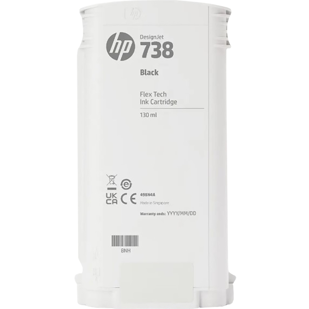 Картридж HP 738 для HP DesignJet T850, T950 MFP,черный, 130ml (ориг) 498N4A