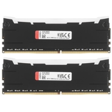 Оперативная память Kingston Fury Renegade, DDR4, 64GB (4x16GB), 3600MHz, CL16, DIMM, с радиатором, RGB, серебристый/черный
