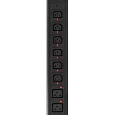 Блок распределения питания Powercom PDU-32AVMS24-18C3-6C9-3P верт.размещ. 18xC13 6xC19 с сетевым мониторингом 3x32A EN 60309 2м