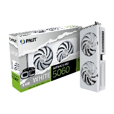 Видеокарта Palit PCIE16 RTX 5060 8Gb PA-RTX 5060 WHITE OC 8Gb белый