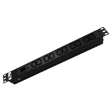 Аксессуар ЦМО Блок розеток Rem-10 без шнура с инд., 10 IEC 60320 C13, вход IEC 60320 C14, 10A, алюм., 19