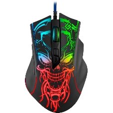 Мышь проводная Defender Bulletstorm GM-928 черный, 7200 dpi, USB, кнопки - 7