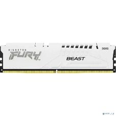 Оперативная память Kingston Fury Beast, DDR5, 32Gb (1x32GB), 6000MHz, CL36, DIMM, с радиатором, белый