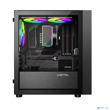 Компьютерный корпус XASTRA A305M 3ARGb Black mATX/Mesh/tempered glass/2x140мм + 1x120мм ARGb PWM fans/Door/ A305M-2FC14A-1FC12A-D