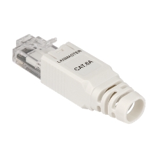 Коннектор Lanmaster LAN-TMP-U6A-WH полев.RJ45 кат.6A UTP бел. (упак.:1шт)