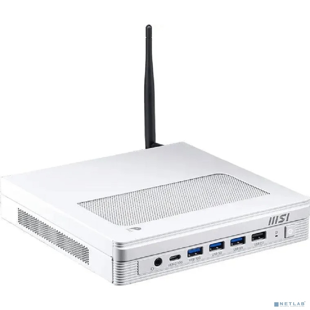Неттоп MSI Pro DP10 A14MG-014BRU i3 14100 (3.5) UHDG 730 без ОС 2x2.5GbitEth WiFi BT 120W белый (936-B21012-014)