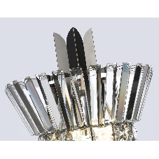 Настенный светильник Ambrella light LH41032/2 BK/CL черный/прозрачный E14*2 max 40W 310*180*460