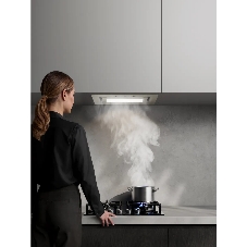 Встраиваемая вытяжка Kuppersberg INSHINE 60 CG, High-Tech, 52 см, сенсорное управление/управление жестами, 3 скорости, 265 м3/ч, обратный клапан, LED освещение, угольный фильтр KFY-I (опция), уровень шума 65 дБ, цвет бежевый