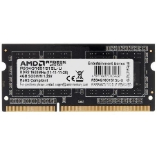 Оперативная память AMD Radeon R5, DDR3L, 4GB (1x4GB), 1600MHz, CL11, SO-DIMM