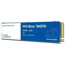 Накопитель SSD WD 250Gb, PCIe 3.0 x4, M.2 2280, Blue SN570 NVMe, R/W 3300/1200
