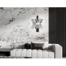 Настенный светильник Ambrella light LH41032/2 BK/CL черный/прозрачный E14*2 max 40W 310*180*460