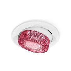Комплект встраиваемого поворотного светильника Ambrella light XC7651062 SWH/PI белый песок/розовый MR16 GU5.3 (C7651, N7193)