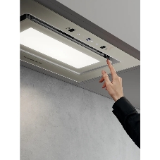 Встраиваемая вытяжка Kuppersberg INSHINE 60 CG, High-Tech, 52 см, сенсорное управление/управление жестами, 3 скорости, 265 м3/ч, обратный клапан, LED освещение, угольный фильтр KFY-I (опция), уровень шума 65 дБ, цвет бежевый