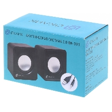 Акустическая система Oklick OK-331 2.0 черный 6Вт