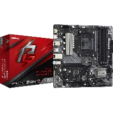 Материнская плата ASRock B550M Phantom Gaming 4, AM4, AMD B550, 4xDDR4, 4xSATA, 2xM.2, 1xPCIe 4.0 x16, DisplayPort, HDMI, 1x1Gb LAN, 3x3.5 мм, 7.1, microATX