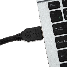Кабель аудио-видео Cactus CS-HDMI.2-2 HDMI (m)/HDMI (m) 2м. позолоченные контакты черный