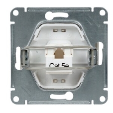 Механизм розетки комп. 1-м Glossa RJ45 CAT.5E перламутр SchE GSL000681K