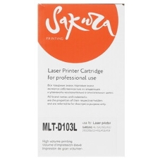 Картридж лазерный Sakura MLTD103L для Samsung ML-2950/2951/2955/2956 SCX-4701/4705/4728/4729, черный, 2500 к.