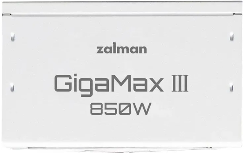 Блок питания Zalman GigaMax III 850W, 850Вт, 80+ Bronze, 120мм, модульный, белый