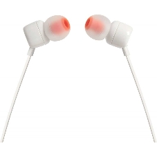 Проводные наушники JBL Tune 110 белый, внутриканальные, Jack 3.5 мм