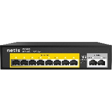 Коммутатор Netis P110C 10-портовый PoE+ коммутатор Fast Ethernet/8*PoE+ 2 порта 802.3af/802.3at
