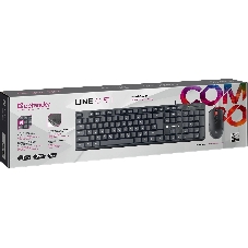 Комплект клавиатура+мышь Defender Line C-511 проводной, USB, 1000 DPI, чёрный