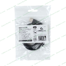Кабель USB2.0 Cablexpert (RU) AM/Type-C CCP-USB2-AMCM-1.8M-RU-B, 3A, 36Вт, QC3.0, медь, двойной экран, 1.8м, черный, пакет