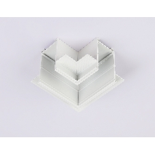 GL1039 WH белый коннектор угловой для встраиваемого магнитного шинопровода Magnetic 220V 80*80*47