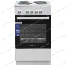 Плита электрическая De Luxe 5004.18э белый, конфорок 4 шт, духовка 43 л, 50 см x 85 см x 50 см