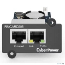 Карта удаленного управления CyberPower SNMP для источника бесперебойного питания серий OL, OLS, PR, OR, ПО PowerPanel® Business Edition, совместимость с ENVIROSENSOR, 0.15х0.15х0.07м., 0.2кг. Remote management SNMP card for OL, OLS, PR, OR series UPSs, PowerPanel® Business Edition software, сompatible with ENVIROSENSOR, 0.15x0.15x0.07m., 0.2kg.