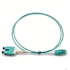 Оптический патчкорд NEOMAX (NMO-LC-SC-MM-2M) LC/UPC-SC/UPC, Uniboot OM4, Multimode, Duplex, 50/125, LSZH, Aqua, 2м