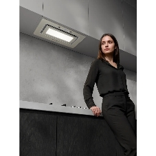 Встраиваемая вытяжка Kuppersberg INSHINE 60 CG, High-Tech, 52 см, сенсорное управление/управление жестами, 3 скорости, 265 м3/ч, обратный клапан, LED освещение, угольный фильтр KFY-I (опция), уровень шума 65 дБ, цвет бежевый