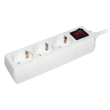 Удлинитель IEK WYP10-16-03-03-ZK-N 3х3 м с заземл. 16А IP20 У03К с выкл. ПВС 3х1