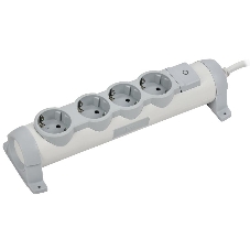 Удлинитель У04К 4 места 2P+PE 5м 3х1,5мм2 16А белый COMFORT