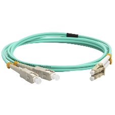 Патч-корд оптический LANMASTER, дуплексный, LC/PC-SC/PC, OM3, LSZH, 2.0 м