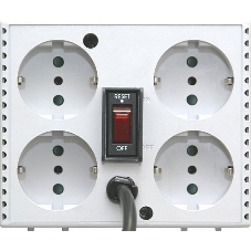  Стабилизатор напряжения Powercom Voltage Regulator, 2000VA, White, Schuko