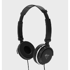 Проводные наушники Ritmix RH-501 черный, накладные, Jack 3.5 мм, складная конструкция