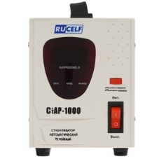 Стабилизатор напряжения Rucelf CTAP-1000VA 1000ВА, диапазон 140-270,однофазный,управление релейное, дисплей,точность 220+-6%, КПД 98%.