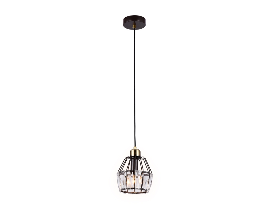 Светильник Ambrella light TR5875 DCF/SB темный кофе/бронза E14 max 40W D150*650