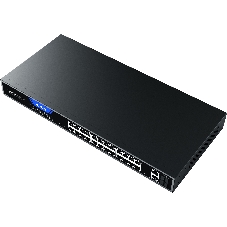 Коммутатор Netis ST228GPR-2G2S, 24×1 Гбит/с PoE+ + 2×1 Гбит/с + 2×1 Гбит/с SFP, настраиваемый